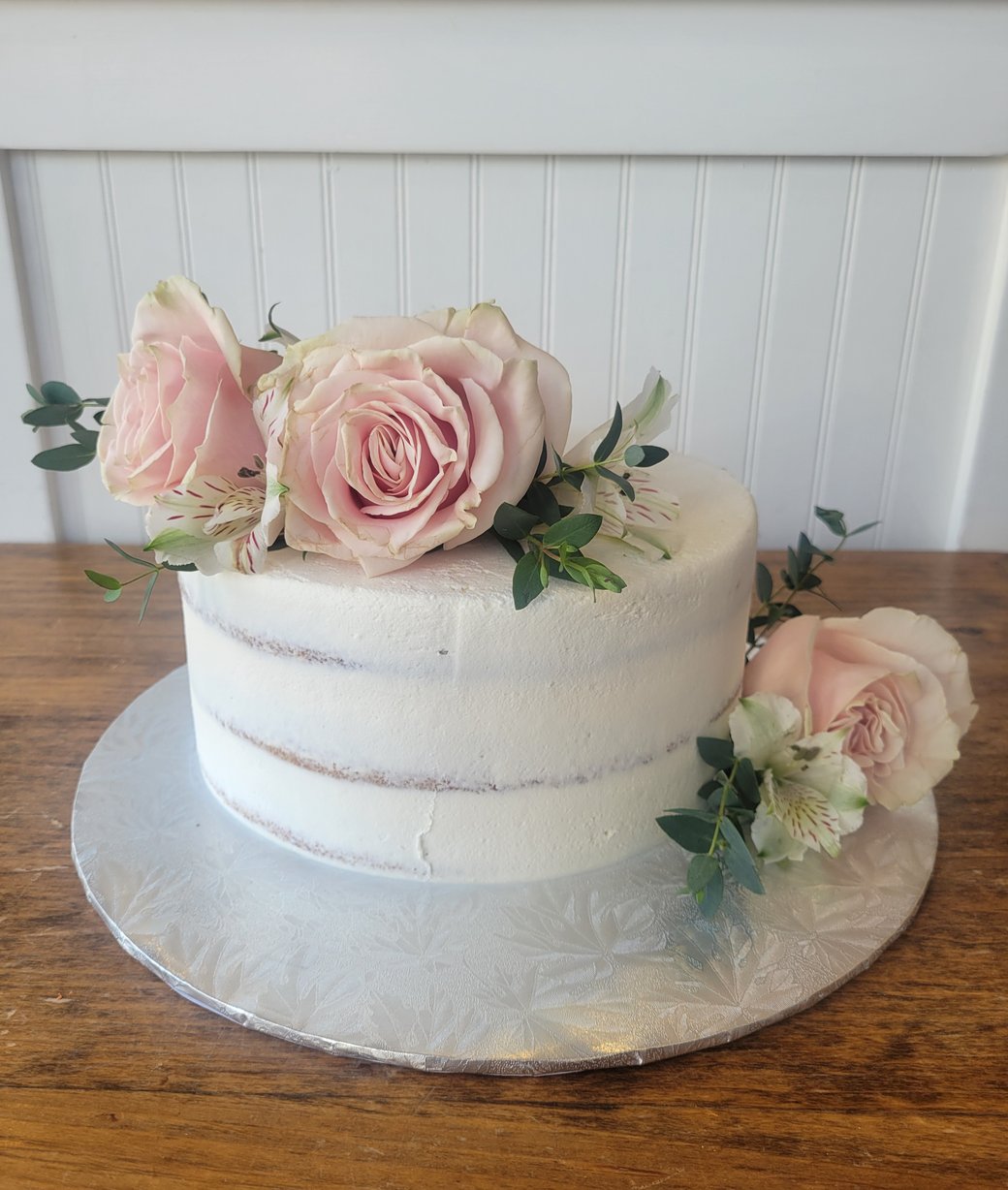 Naked Florals Cake