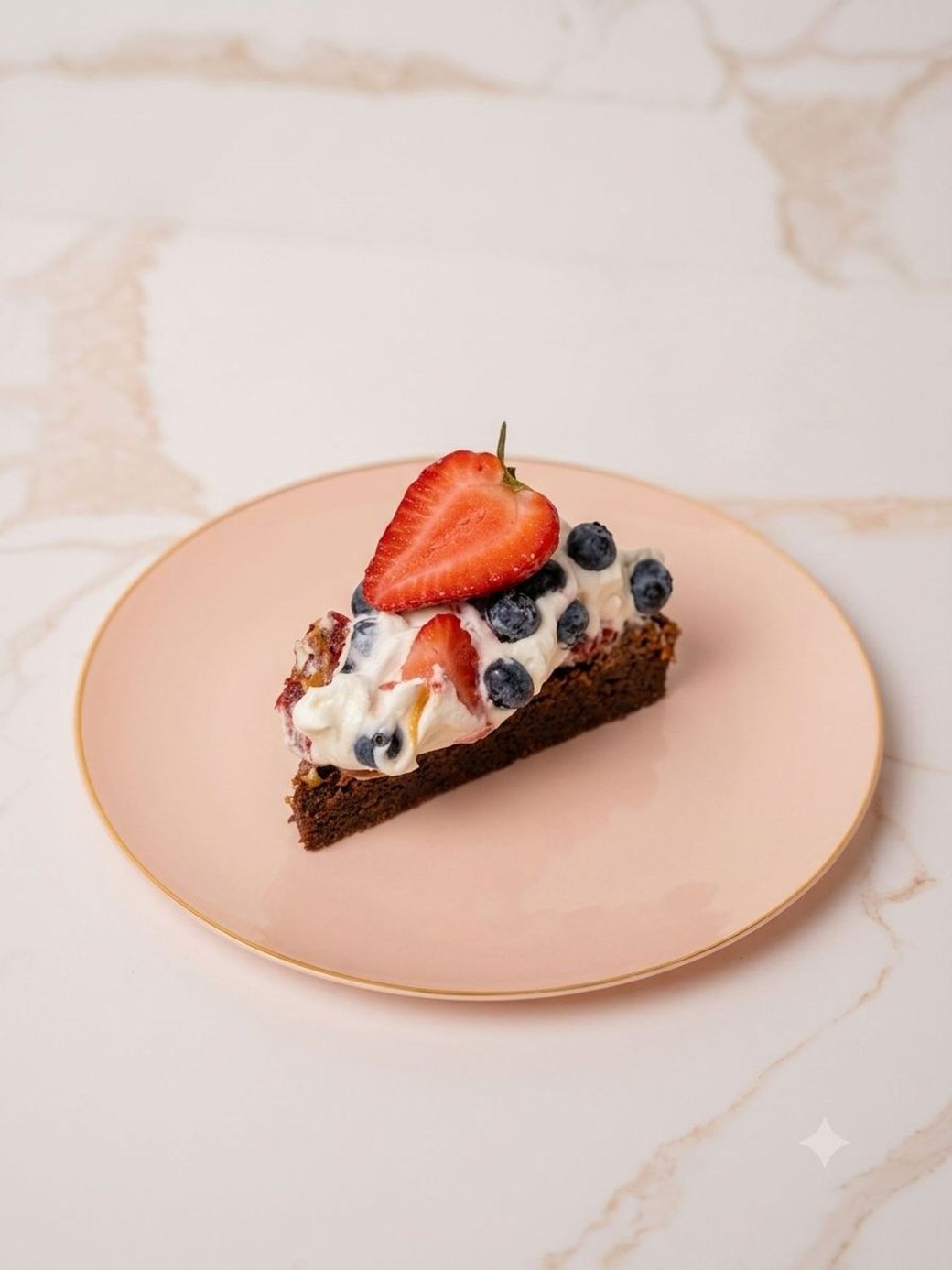 Brownie Berries Slice