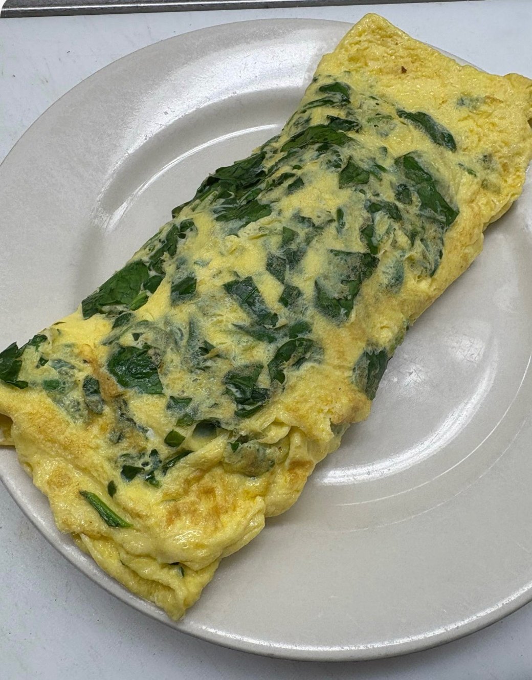 Feta, Spinach, & Tomato Omelet