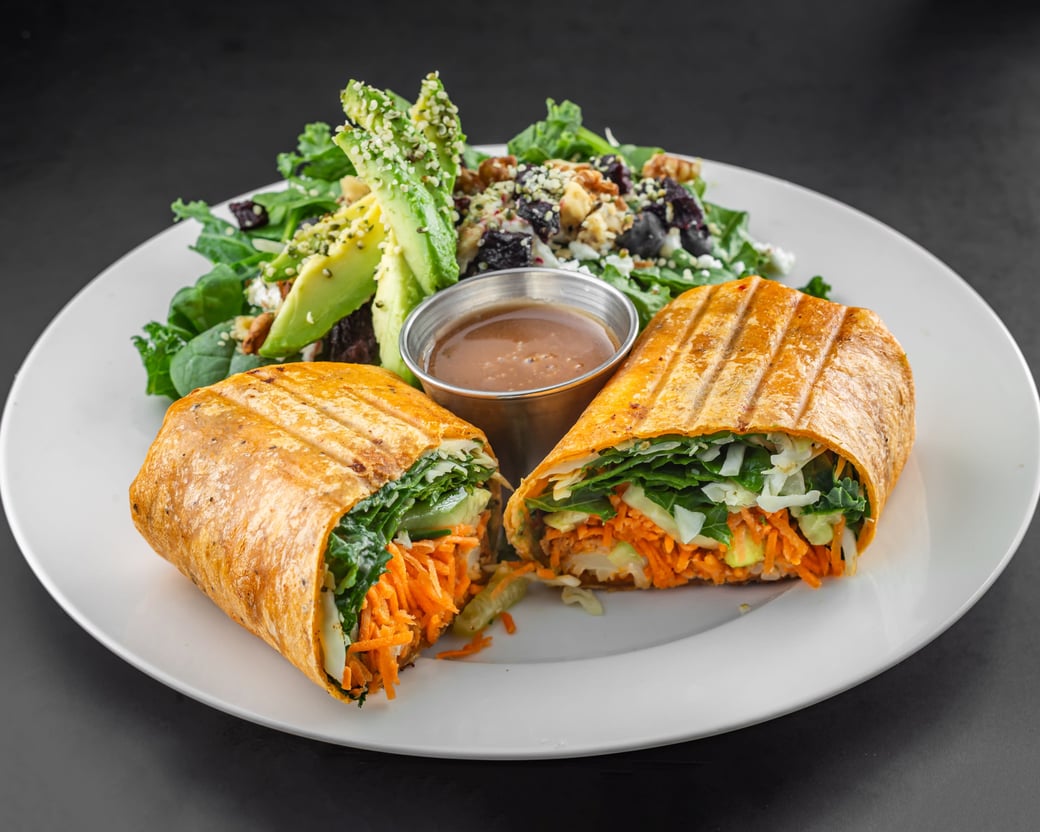 Crispy Buffalo Cauliflower Wrap