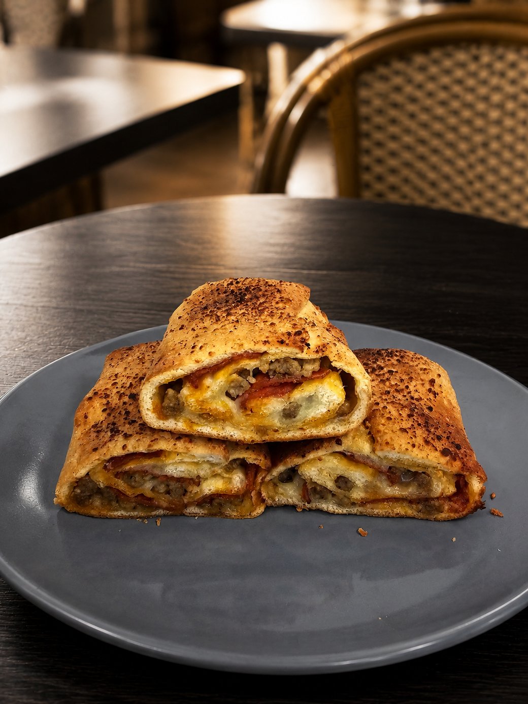 Sausage and Pepperoni Bread with Marinara
