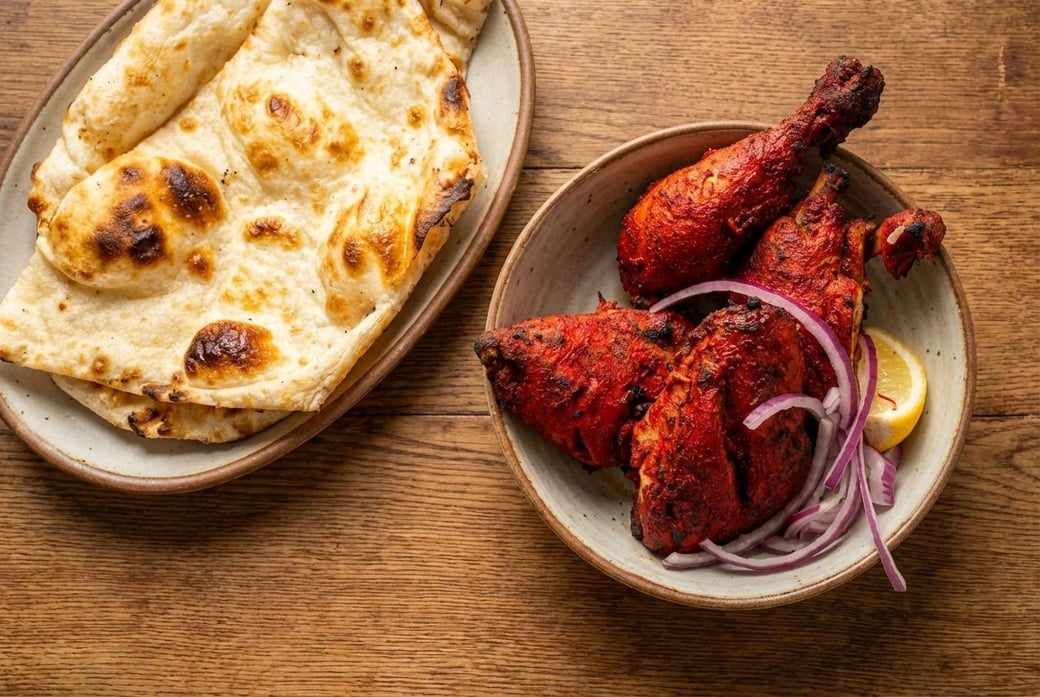 Half Tandoori Chicken with Naan