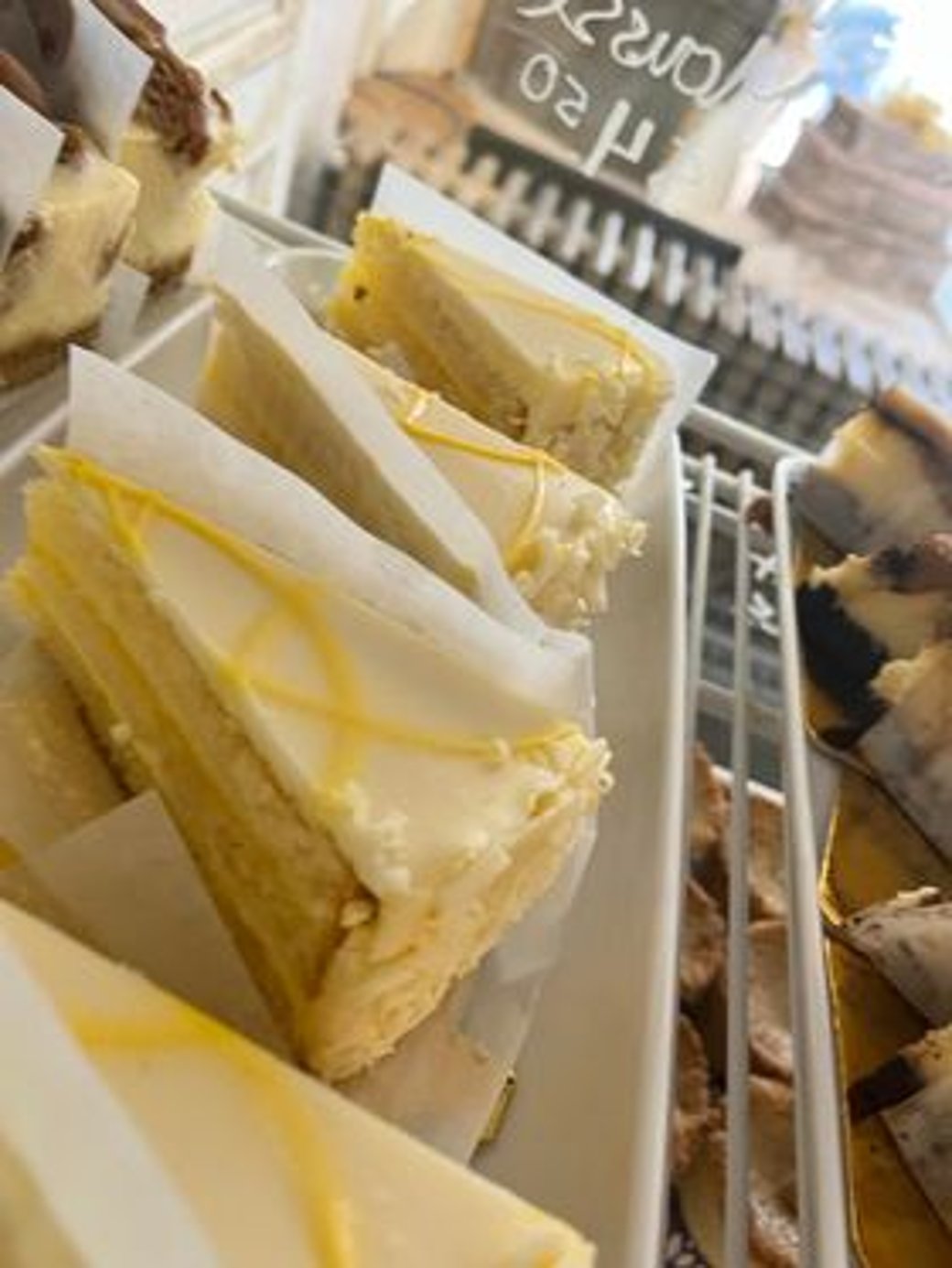 White chocolate lemon mousse cake 