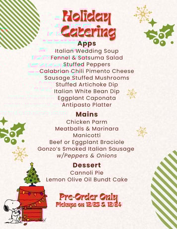 Holiday Catering is Live!!