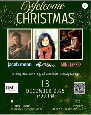 Welcome Christmas :Jacob Moon, Ali Matthews and Mike Janzen @ Revival House