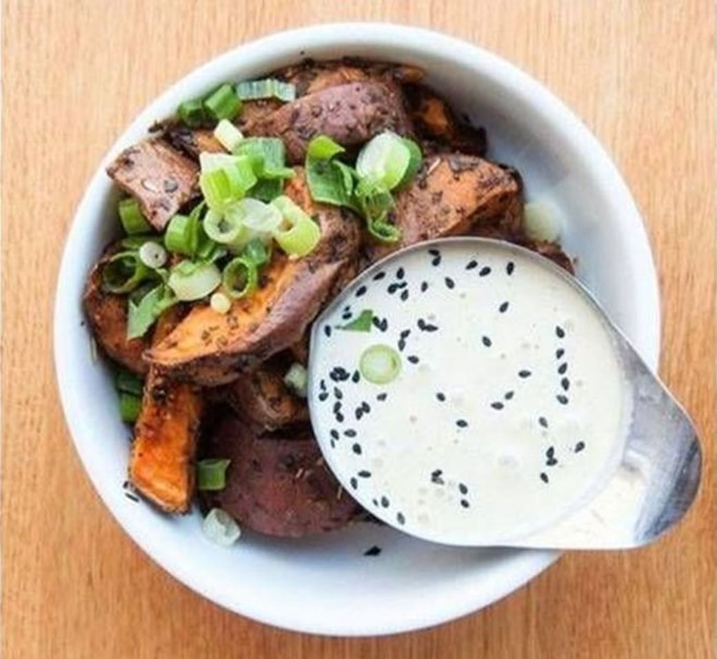 Roasted Sweet Potato (3g protein, 6g fibre)