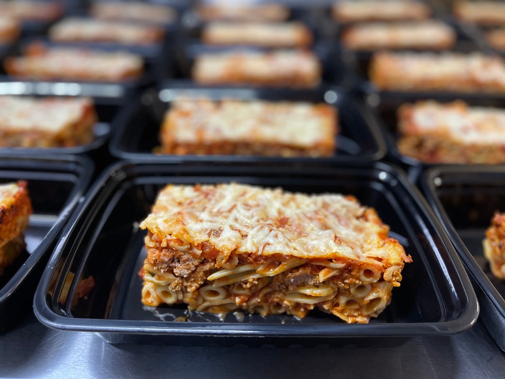 GF Baked Ziti w/ spicy Italian sausage