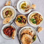 mezze mezze mezze! the perfect picnic addition, azhartoronto mezze box. available for pre-order on tockhq