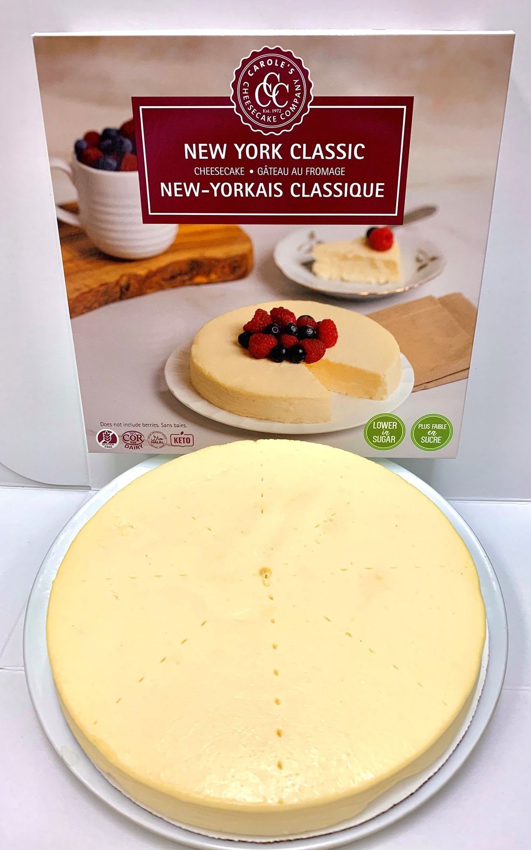 Carol's Low Carb Vanilla Cheesecake (Frozen)