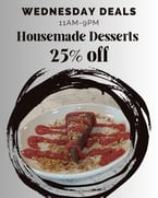 Have you heard? We take 25% off all housemade desserts on Wednesdays. Come treat yourself today! 

#primecutsitaliansteakhouse #SweetTooth #ItalianFlavors #HomemadeGoodness #DineInStyle #TreatYourself #FoodieFavorites