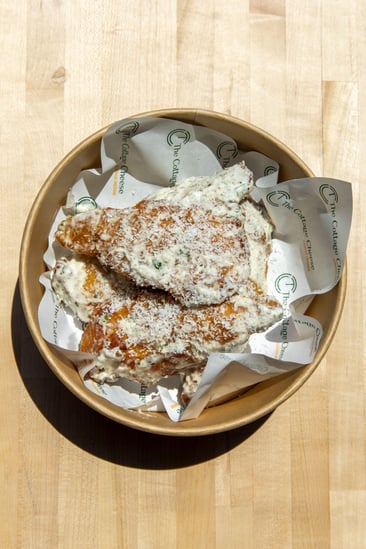 Chicken Tenders with Coconut Pachadi dip