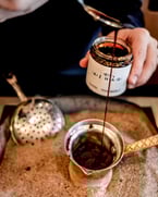 a sweet start to the weekend. turkish coffee with a hint of our signature date molasses 😇