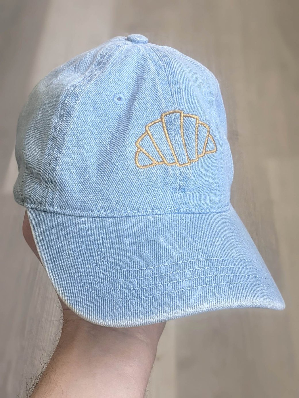 Denim Croissant Hat