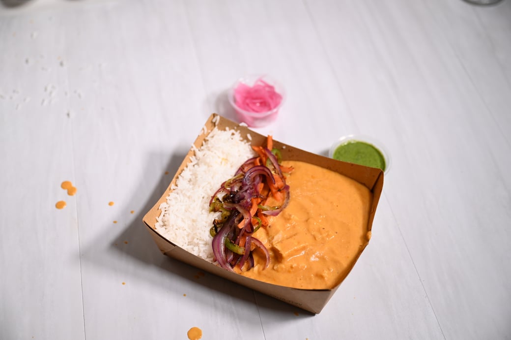 Butter Chicken Rice Bowl