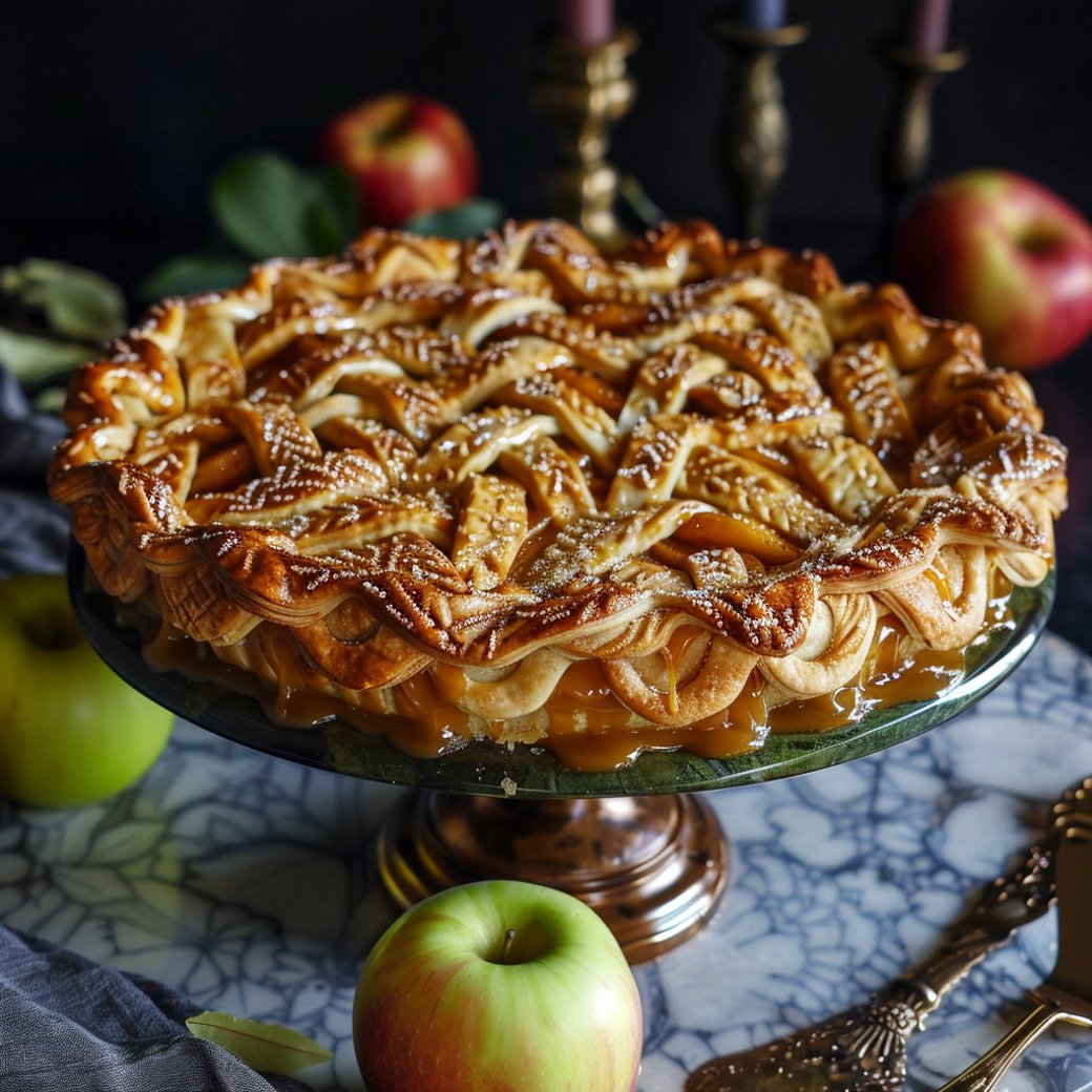 Salty Gramma Caramel Apple Pie