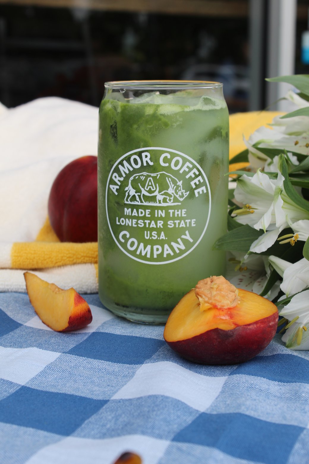 Peaches N Cream Matcha Lemonade