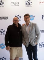 Vic Social grand opening with Mayor Steve and Gary
