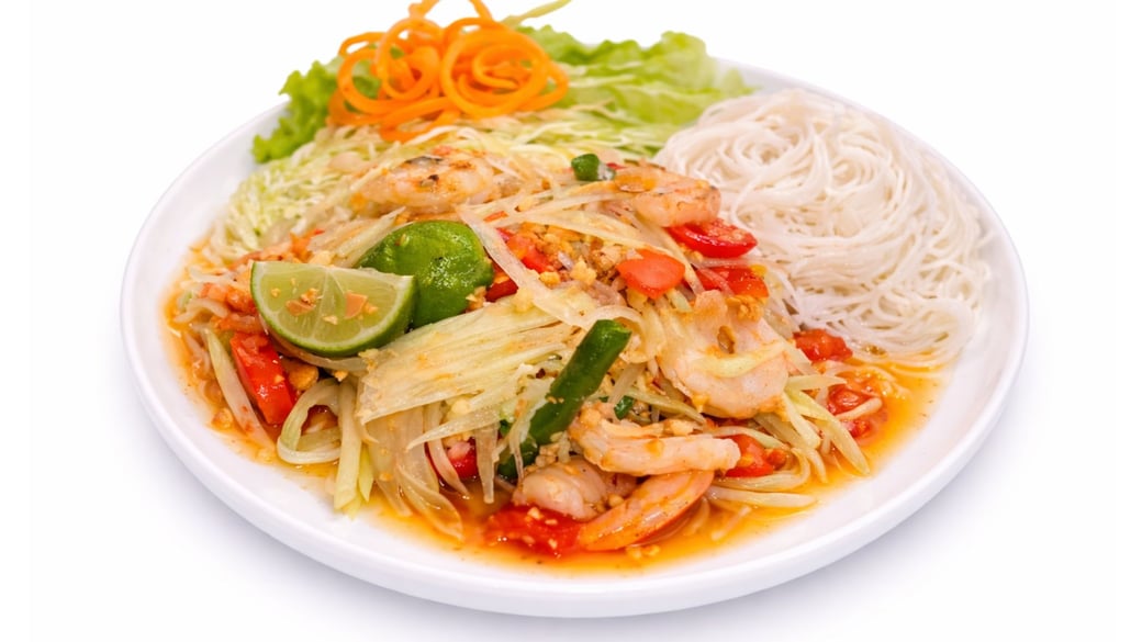 Som Tum Goong Yang Salad