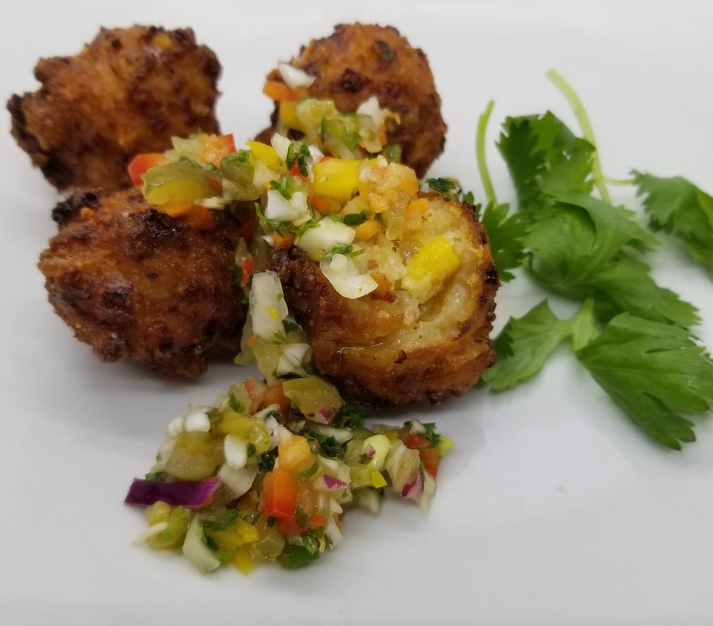 Corn Fritters (Bacon-Cheddar)