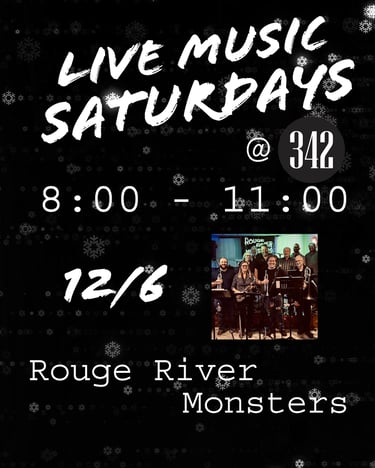 Live Music Saturdays Featuring Rouge River Monsters 