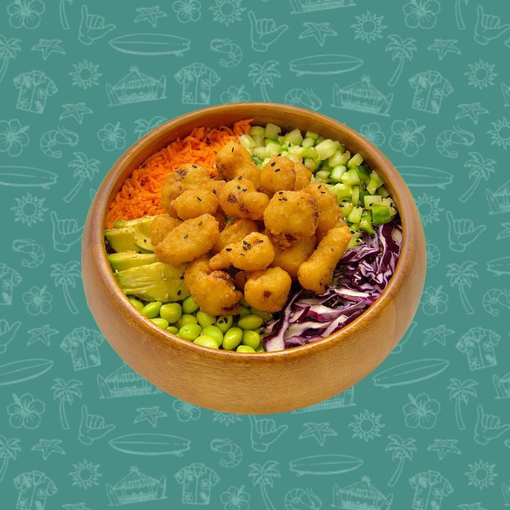 Poke poulet général Vegan