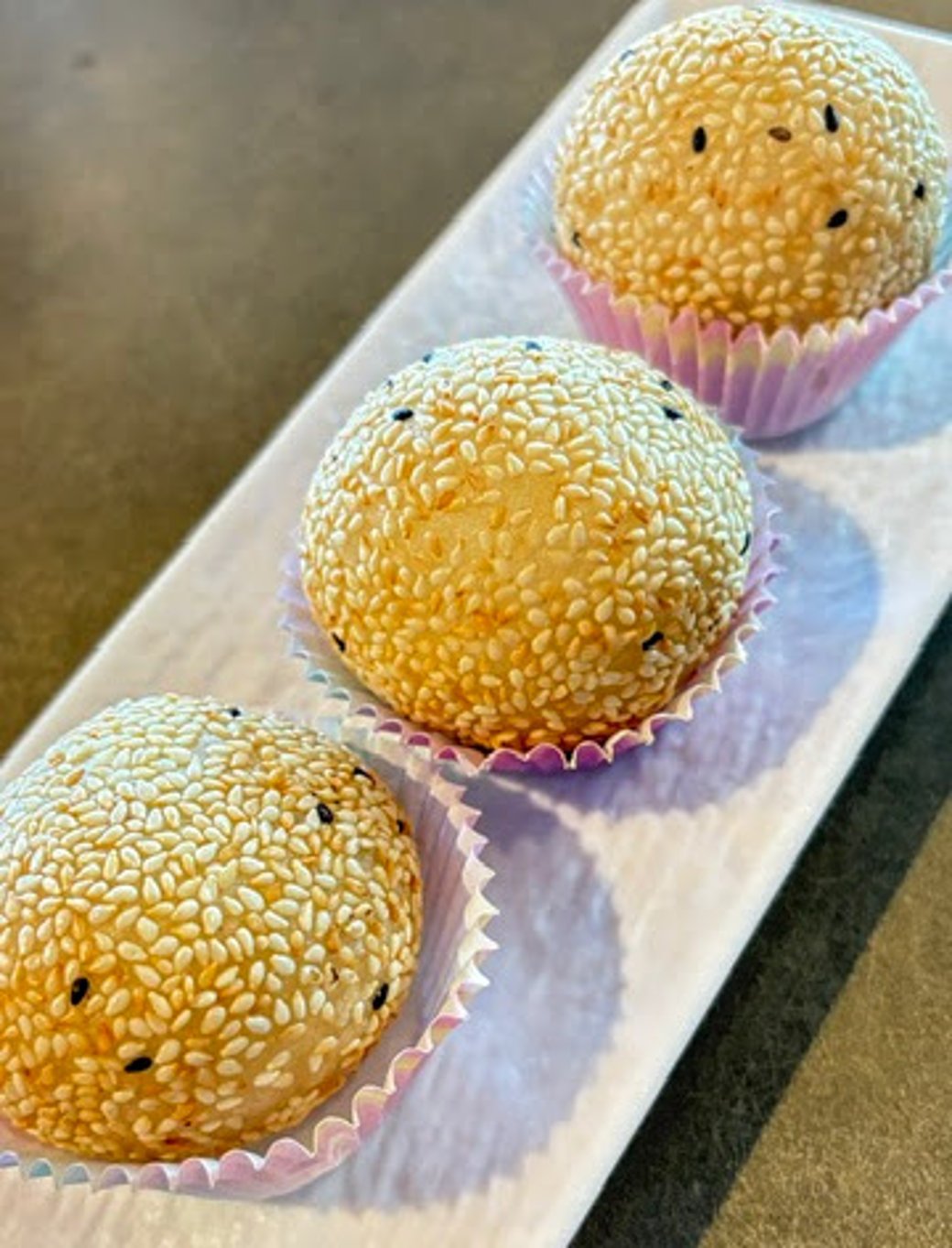 Salted Egg yolk lava Sesame Ball 流沙芝麻球