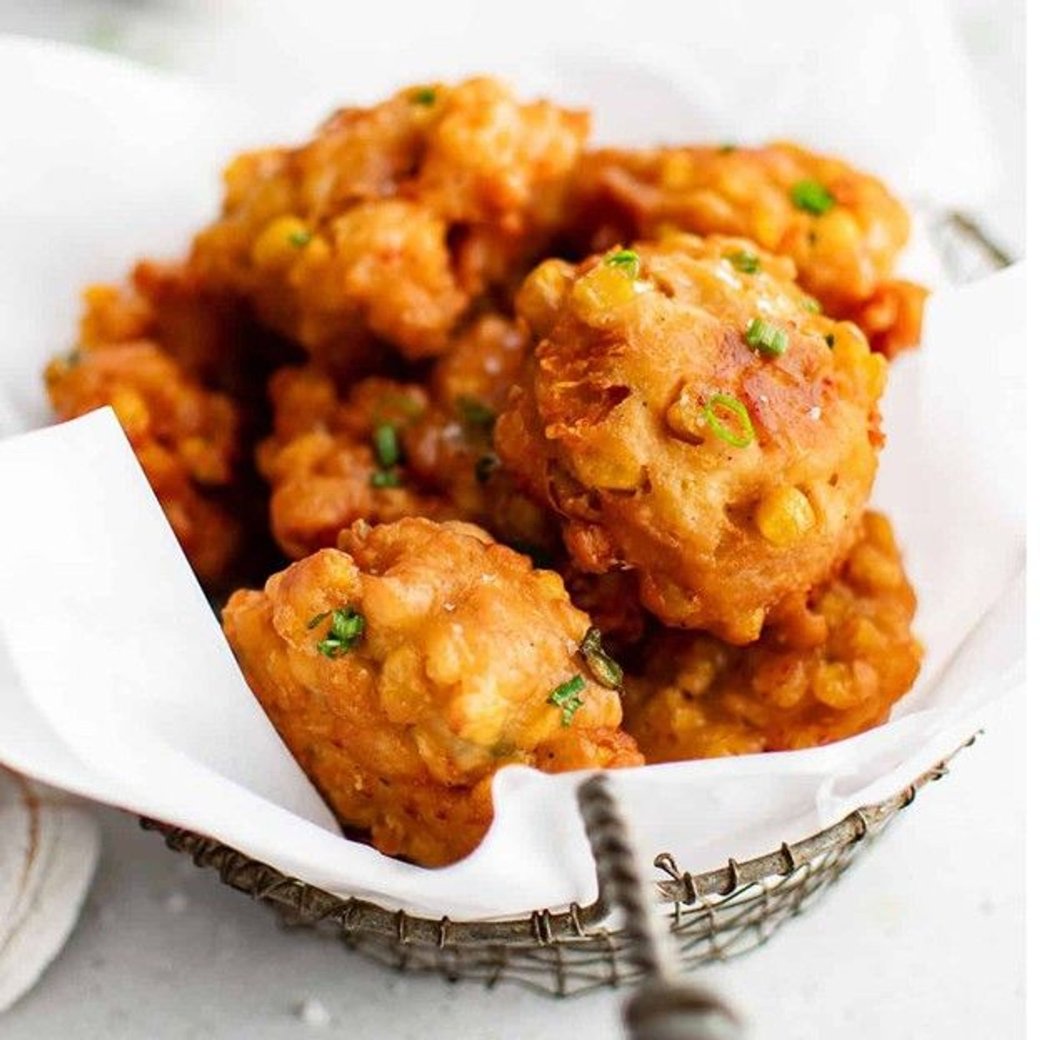 Sweet corn fritters