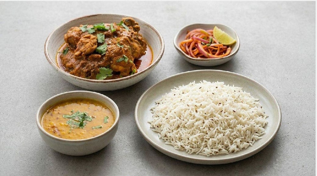 Desi Chicken Thali
