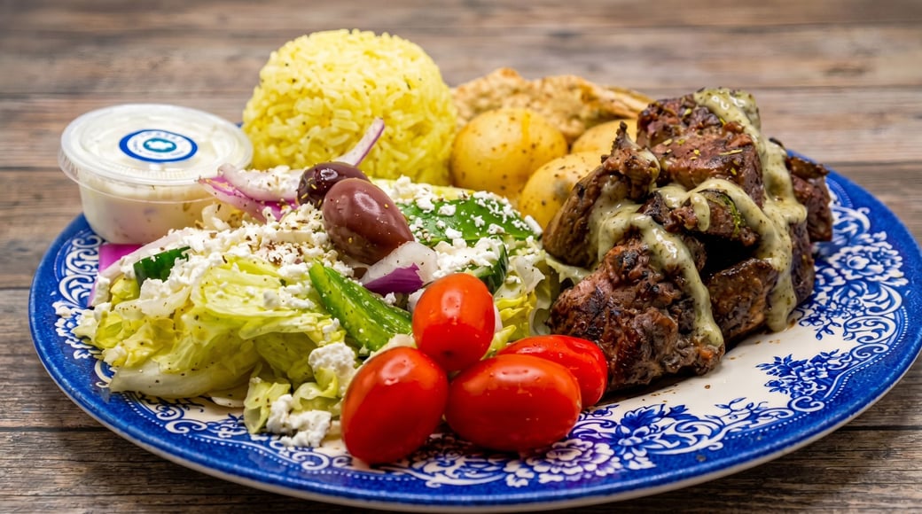 Beef Souvlaki Plate