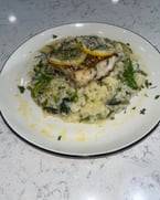 Our Weekend Feature is a perfectly seared 6 oz Chilean Sea Bass served over creamy lemon risotto with asparagus, spinach, onion, and Parmesan cheese.

$28 while it lasts.

Join us this weekend and enjoy a dish that’s as beautiful as it is delicious.

#primecutsitaliansteakhouse #ItalianFlavors #DineInStyle #ChefSpecial