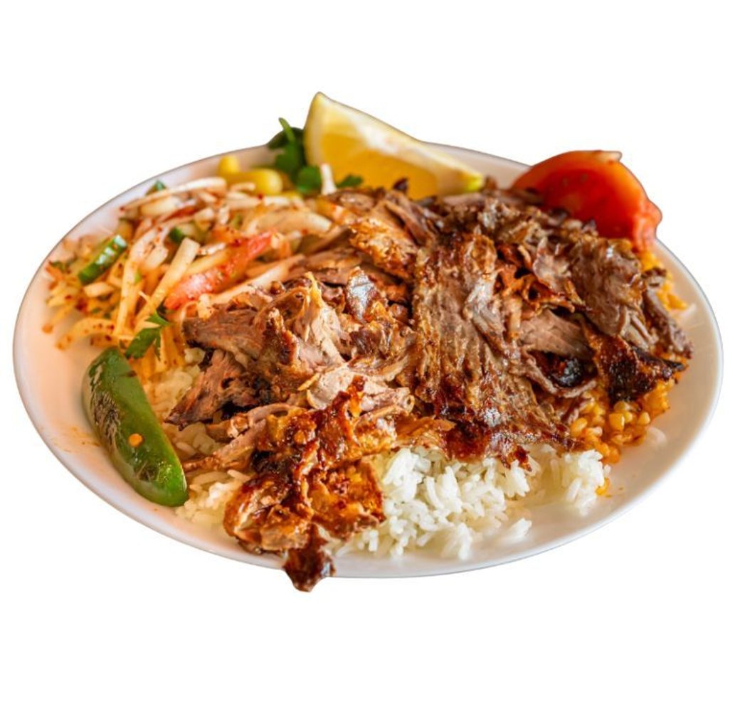 Beef Doner Plate (Rice & Bulgur)
