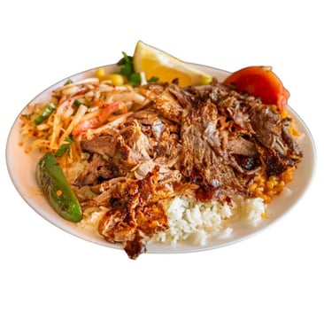 Beef Doner Plate (Rice & Bulgur)