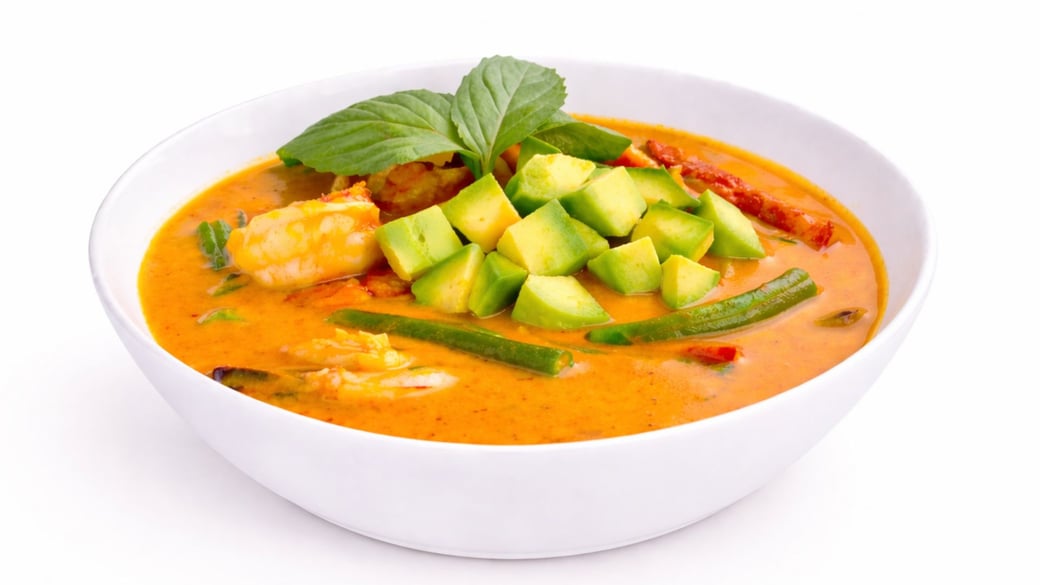 Panang Shrimp with Avocado