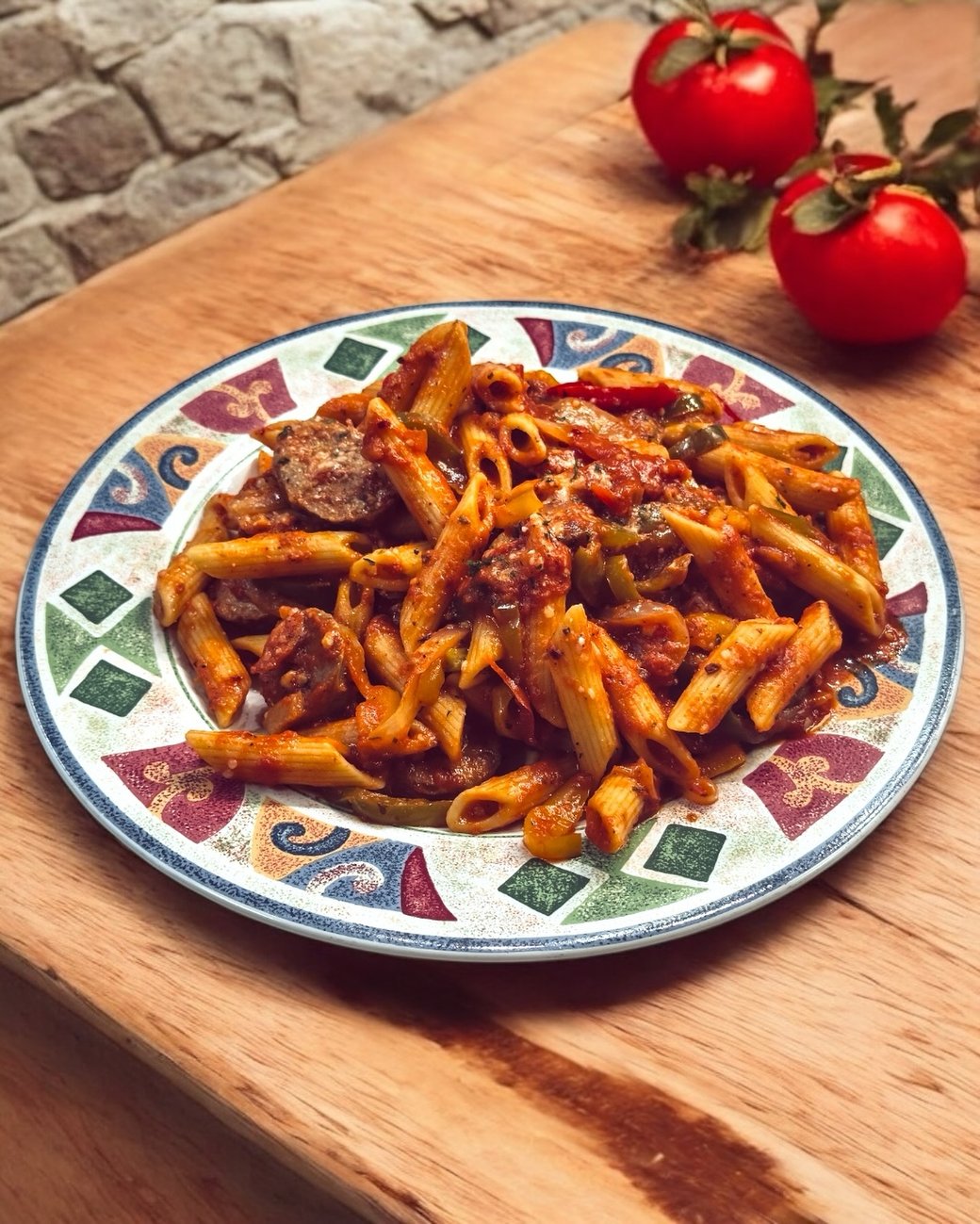 Sausage & Peppers Rustica
