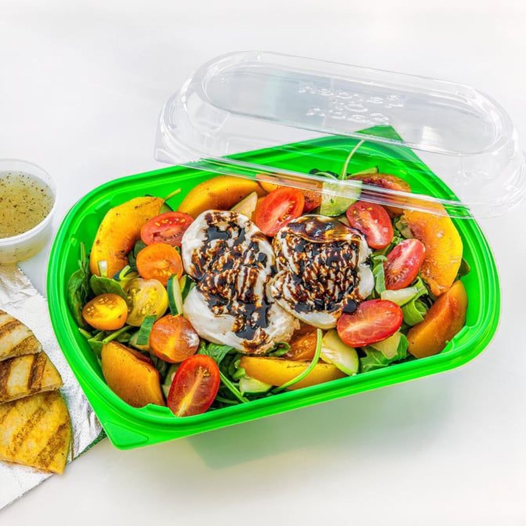 Heirloom Tomato Burrata Salad w Fire-Grilled Peach