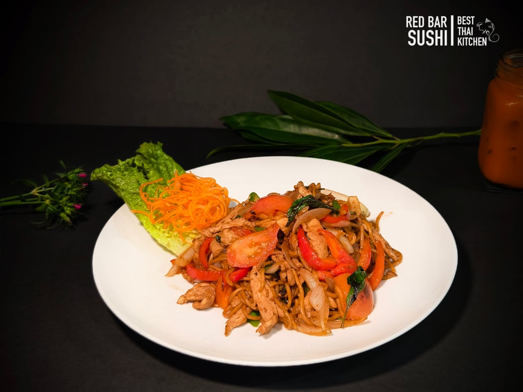 Lo mein drunken chicken