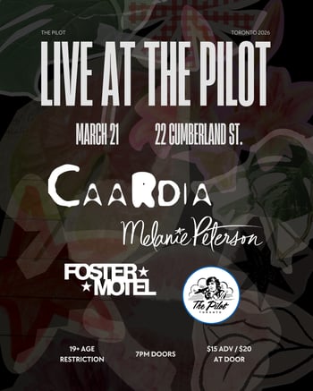 Live Music - Caardia with Foster Motel & Melanie Peterson