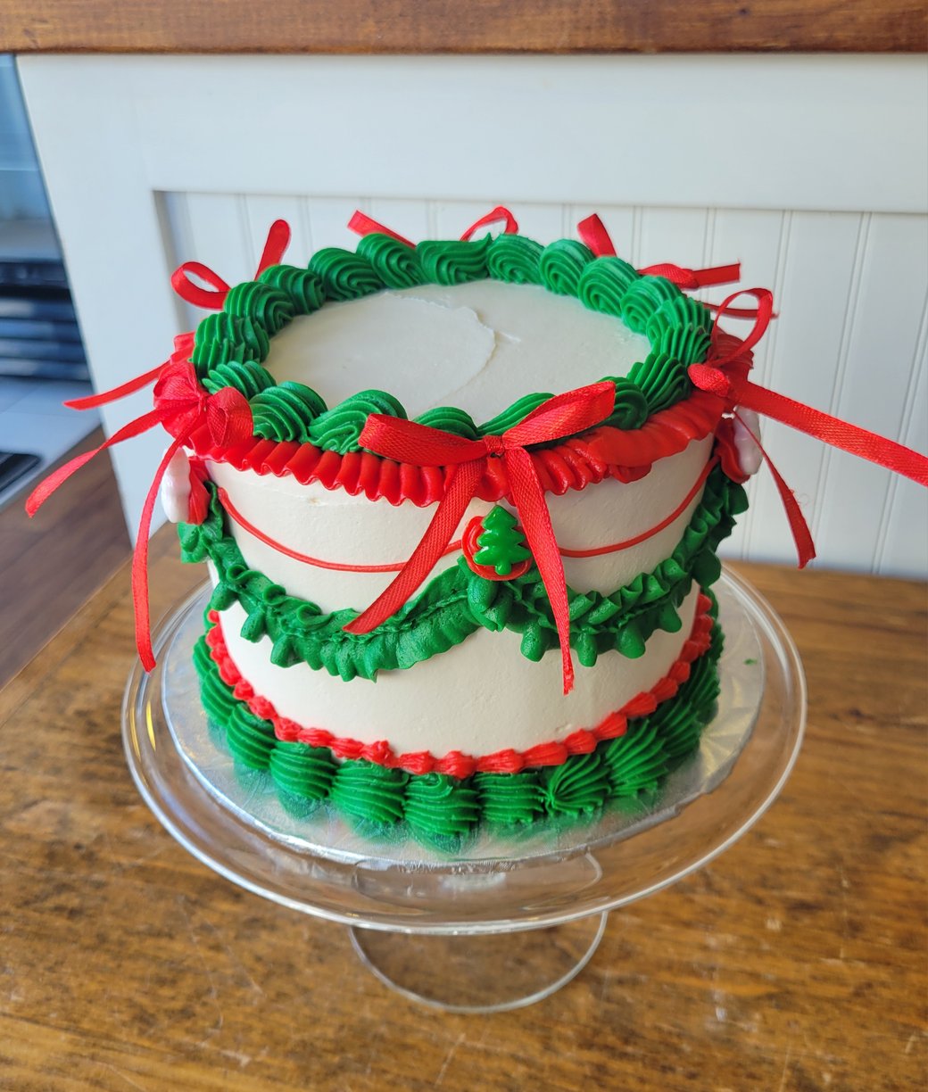 Vintage holiday cake