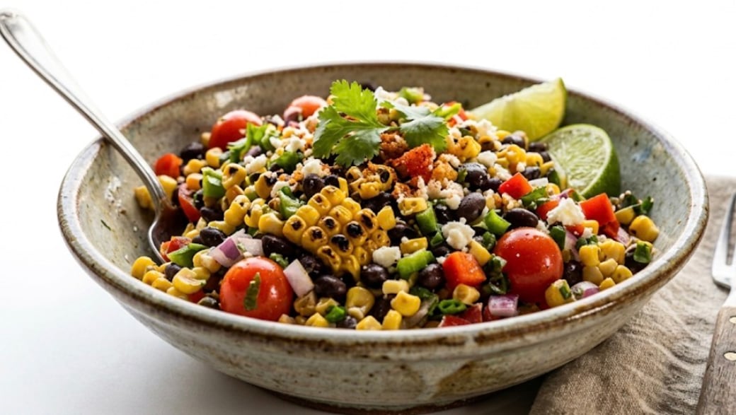 Charred Sweet Corn & Black Bean Salad