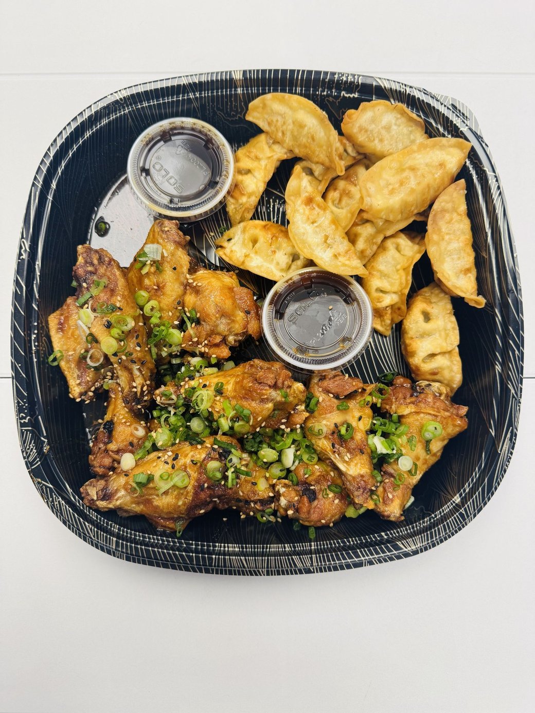Ninja Wings and Gyoza Platter