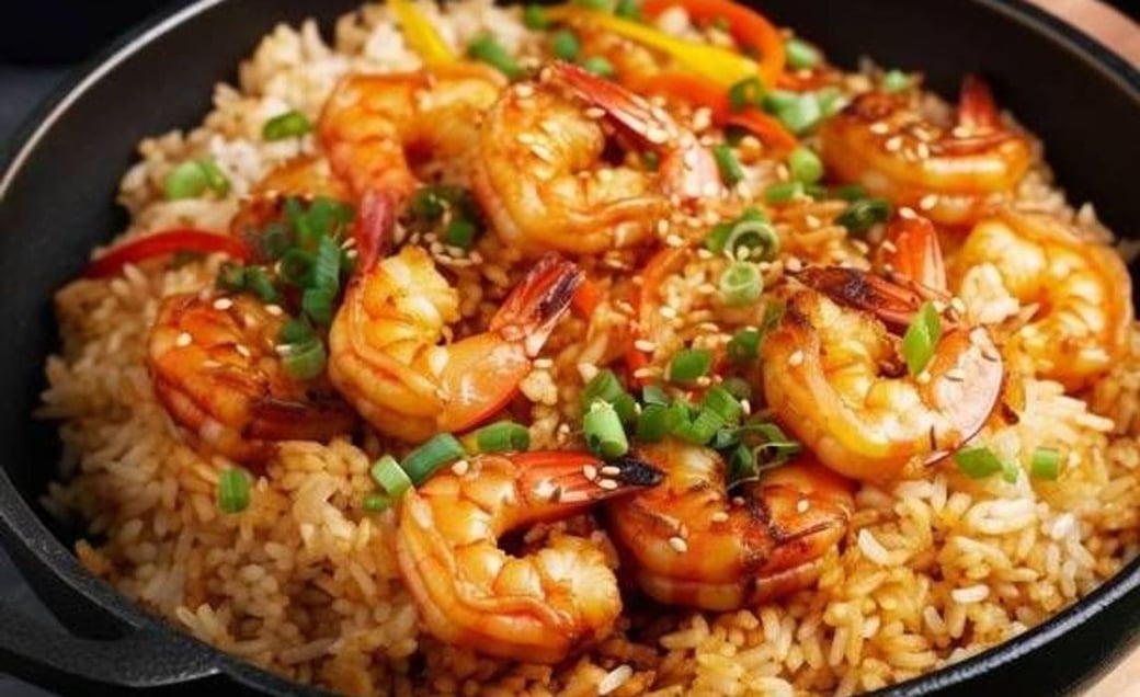 Shrimp Fried Rice - Peruvian Chaufa