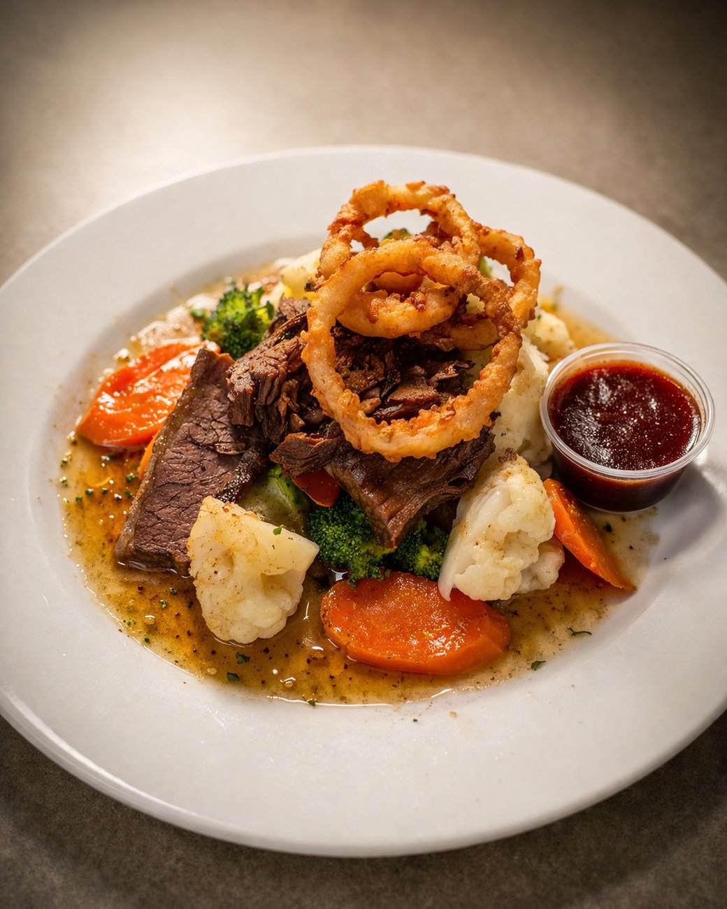 15 HOUR SLOW BRAISED BRISKET PLATE