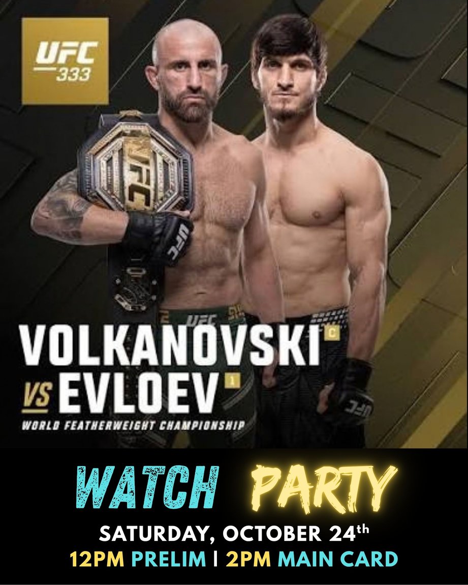 UFC 333 VOLKANOVSKI VS. EVLOEV