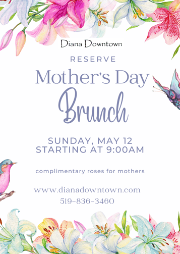 Join us for Mother's Day Brunch