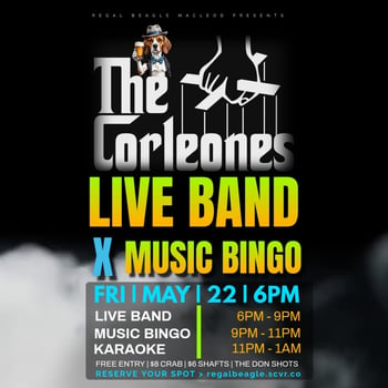 THE CORLEONES X MUSIC BINGO