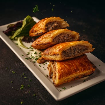 HOUSE MADE SAUSAGE ROLLS