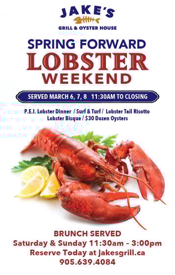 Spring Forward Lobster Weekend!