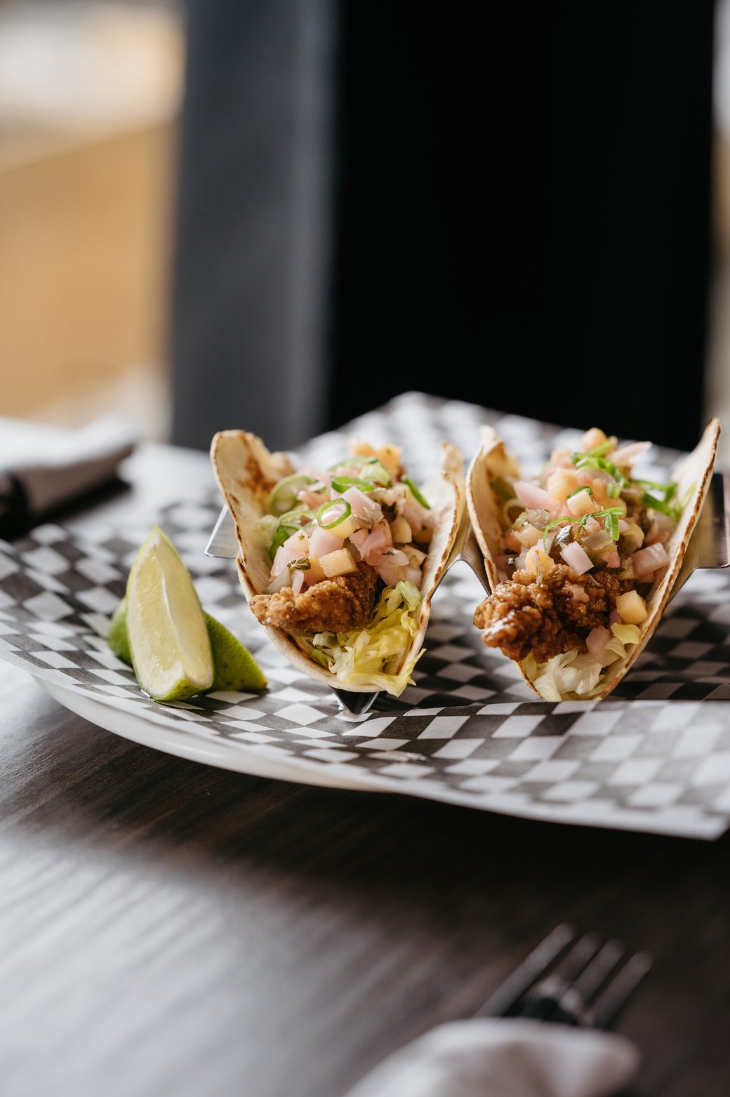 Korean BBQ Chicken Tacos