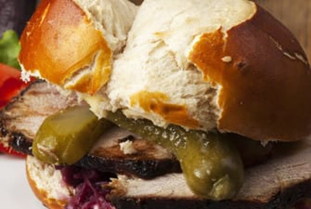 Breakfast Pretzel Melt