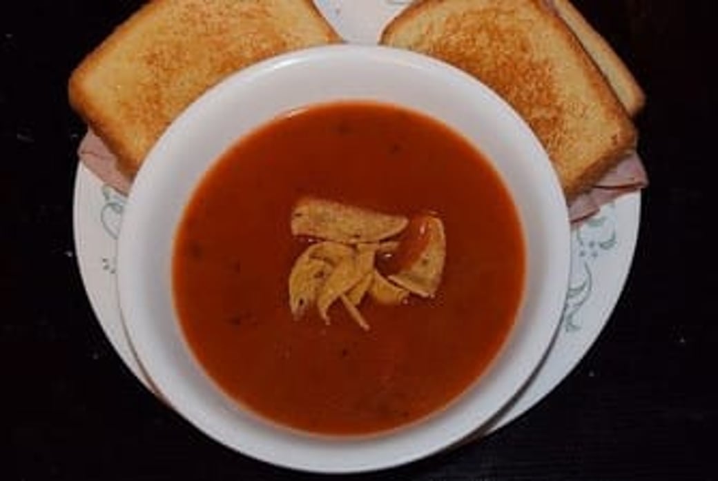 Cream of Tomato Soup & Cheese Panini